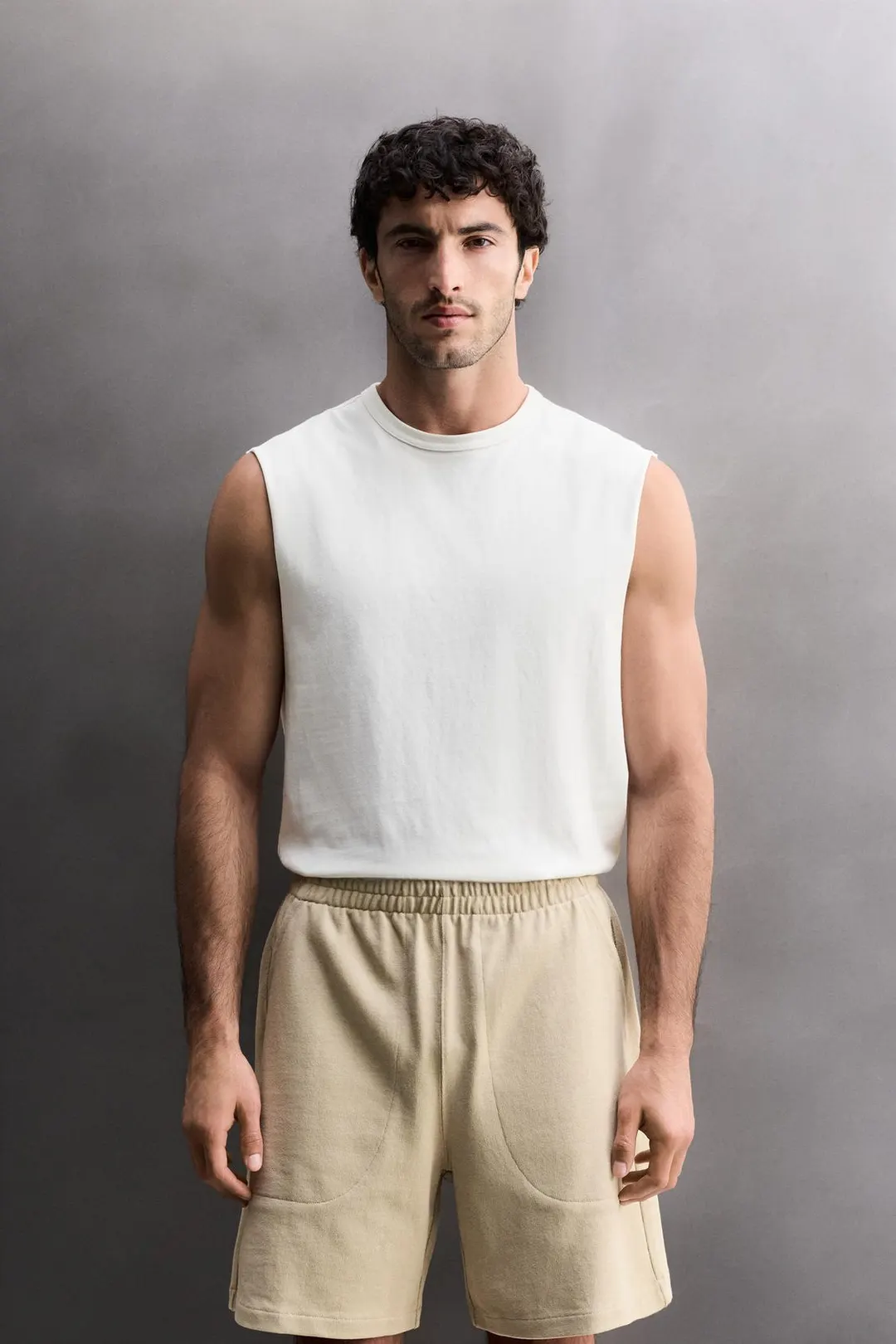 Майка из плотной ткани, Zara