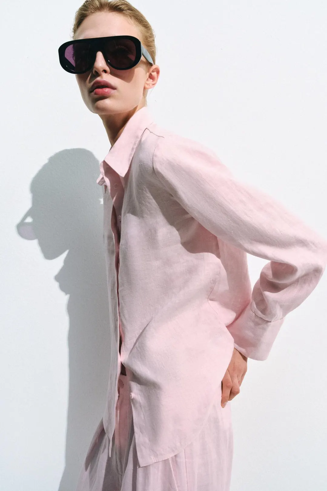 Рубашка из 100% льна ZW Collection, Zara