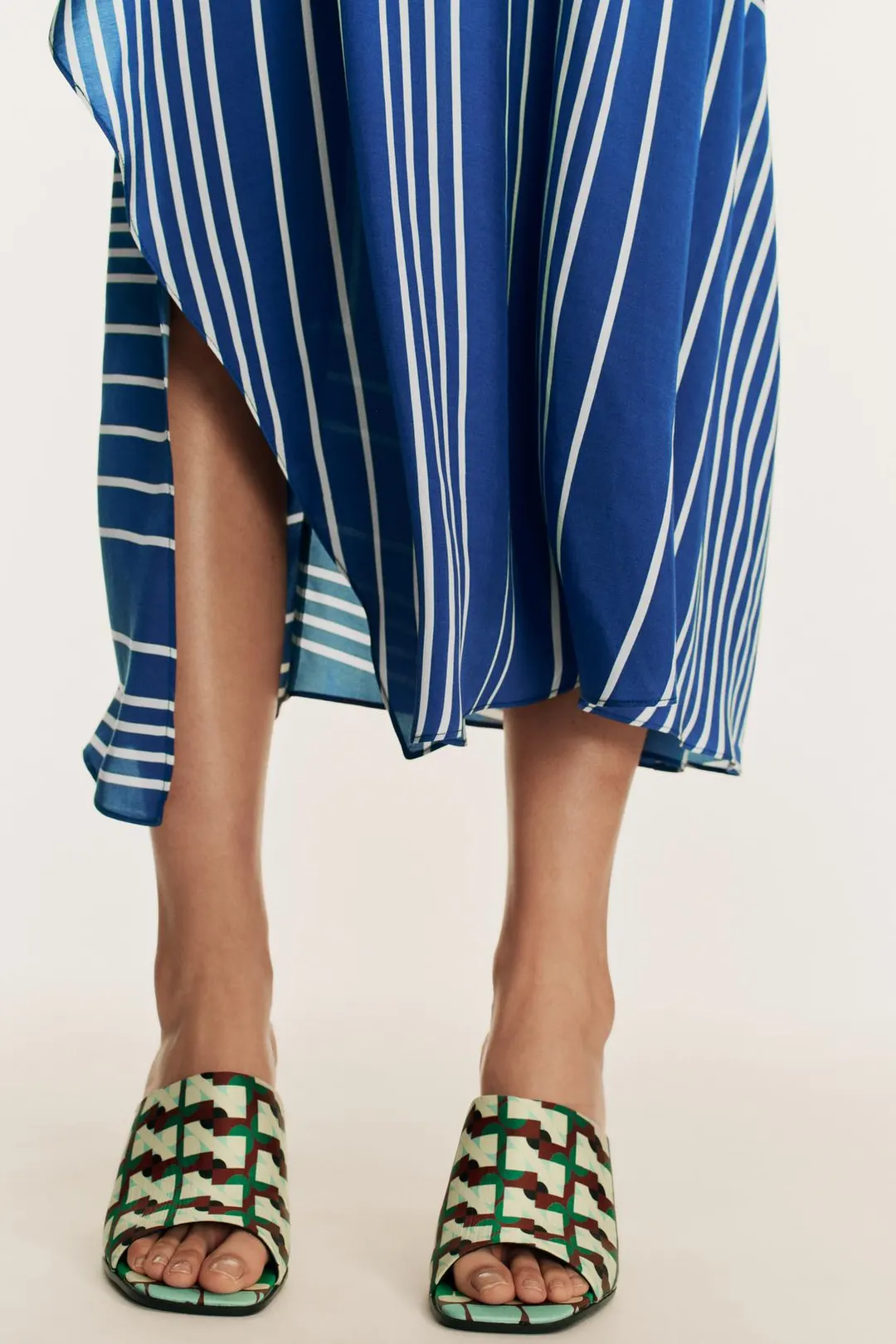 Мюли на каблуке с принтом Limited Edition, Zara