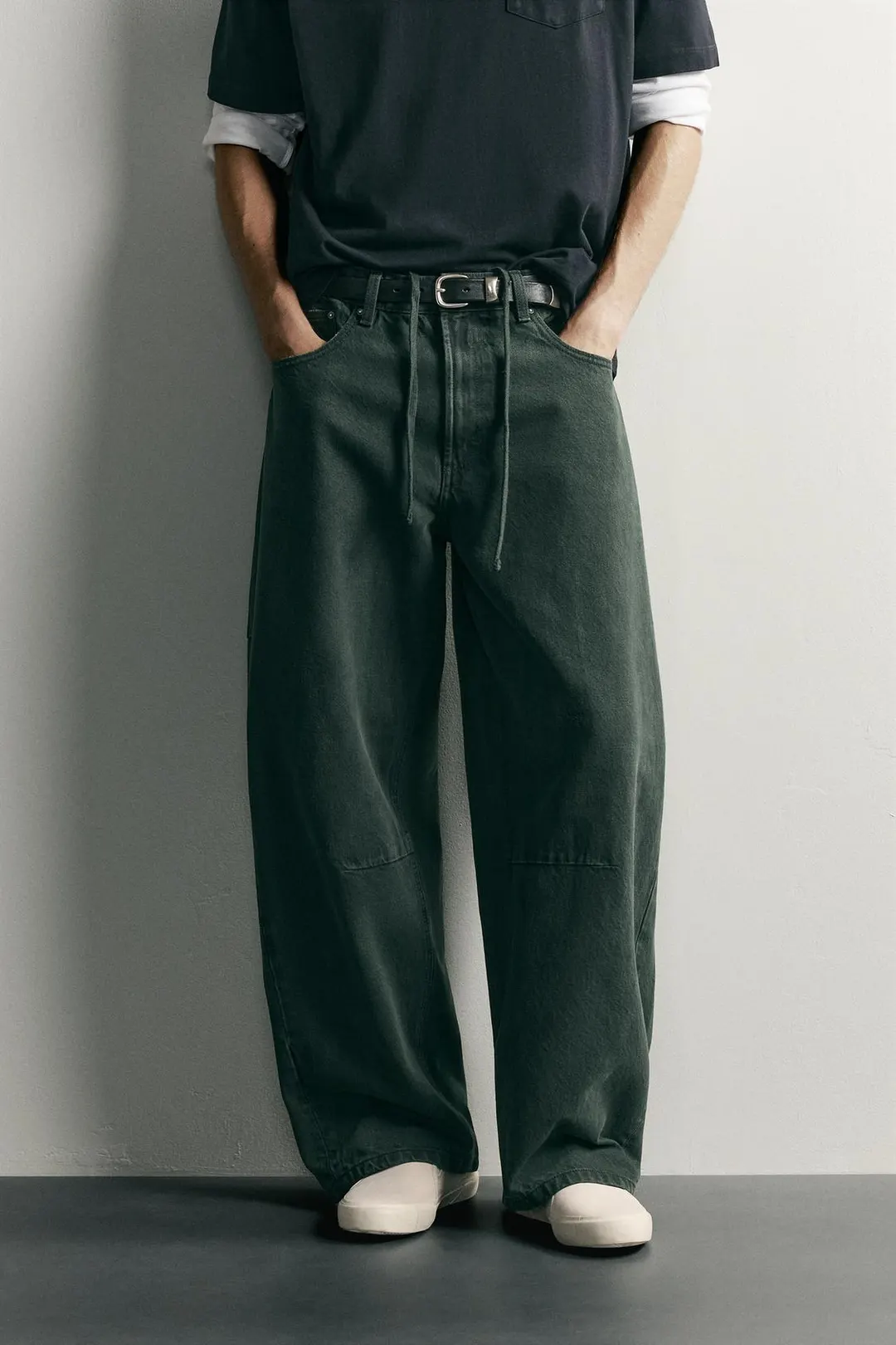 Брюки бочкообразного кроя на кулиске, Zara
