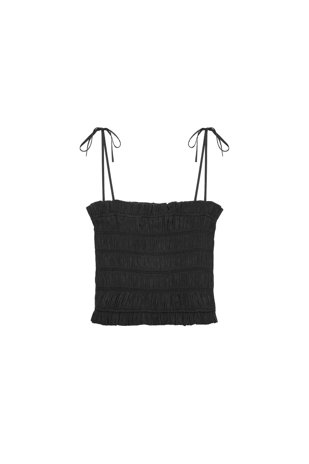 Топ на бретелях со сборками, Zara