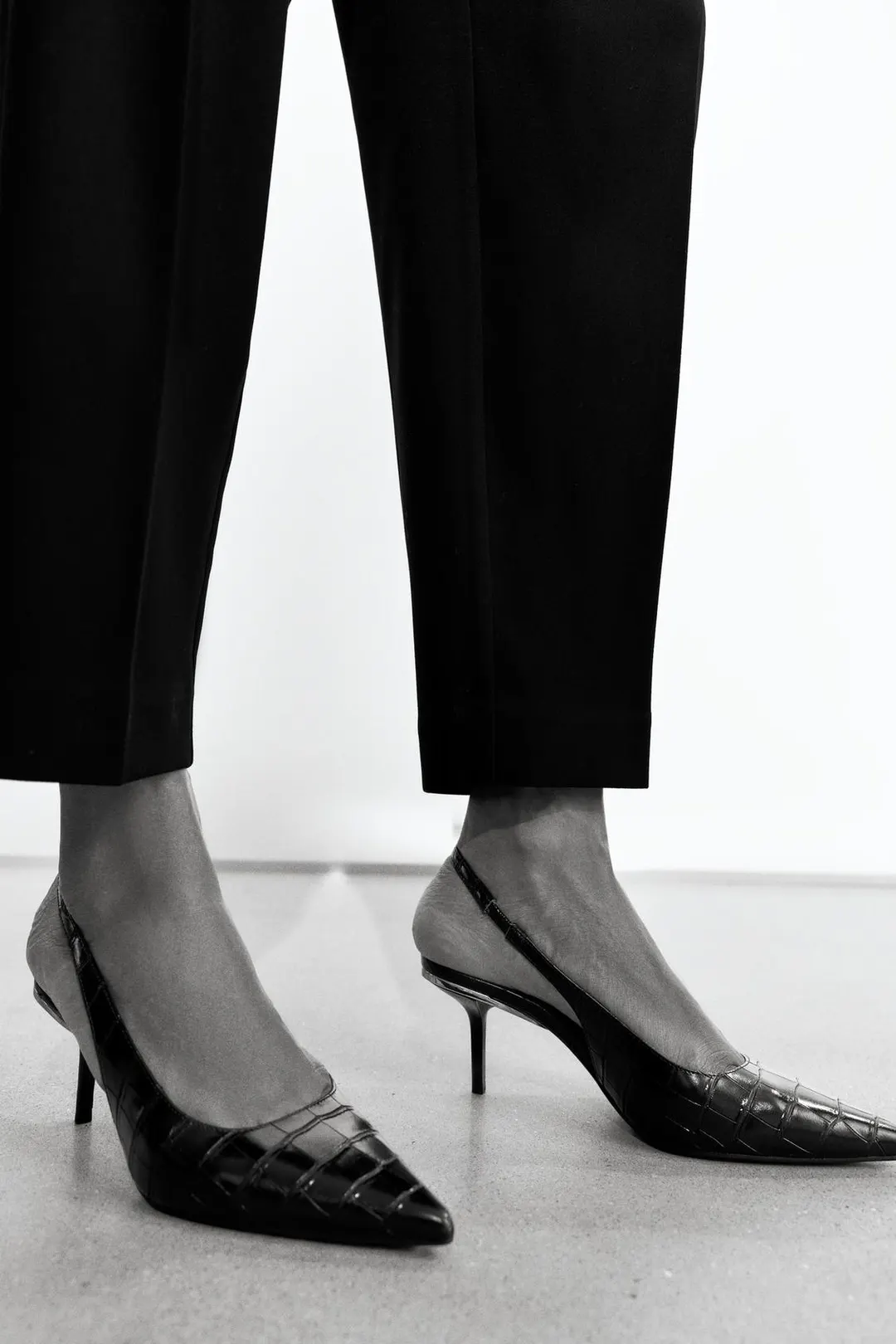 Фактурные туфли с открытой пяткой, Zara