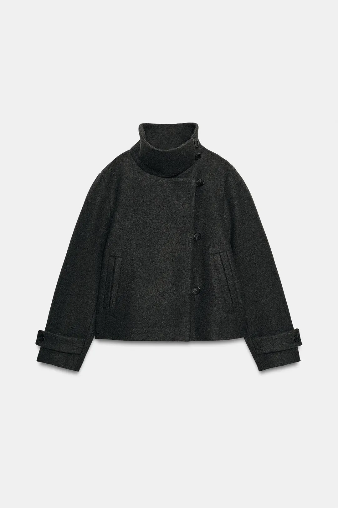 Мягкий двубортный жакет, Zara