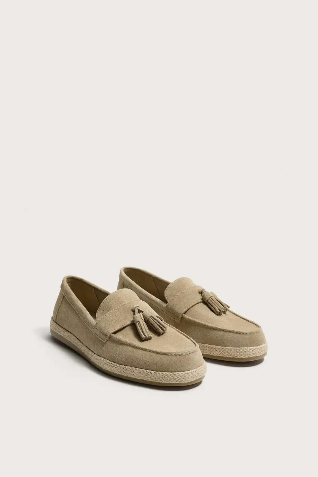 Кожаные повседневные лоферы с кисточками, Zara