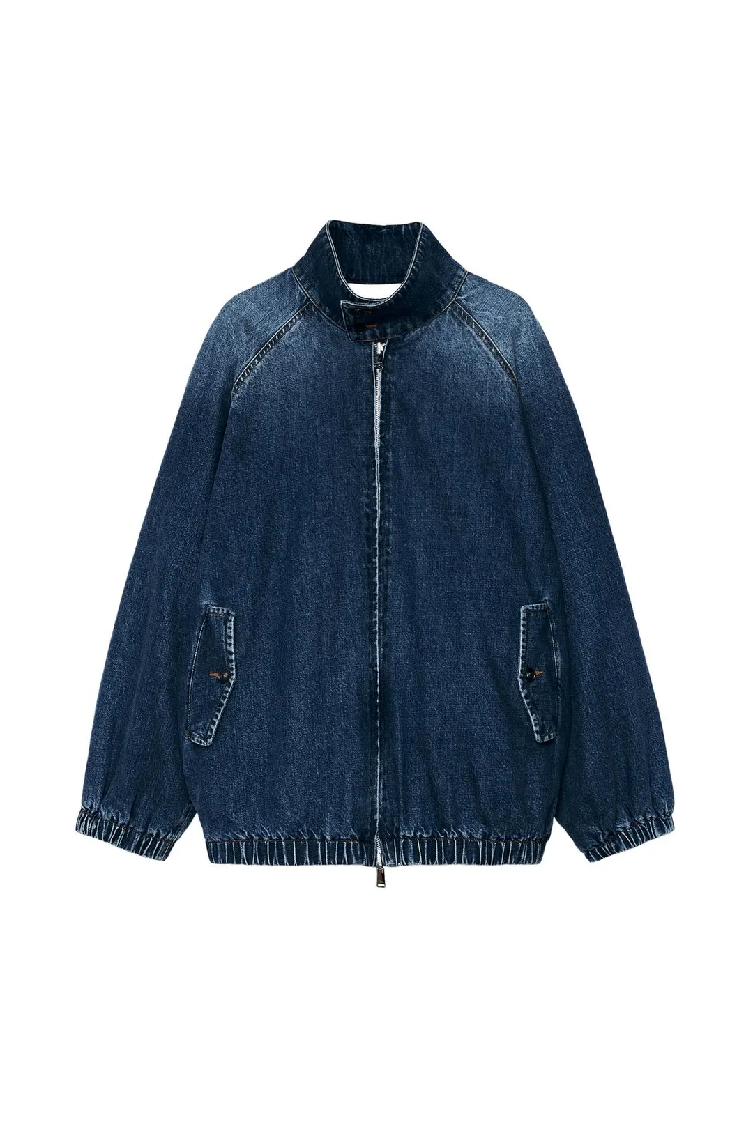 Двусторонняя джинсовая куртка контрастных цветов, Zara