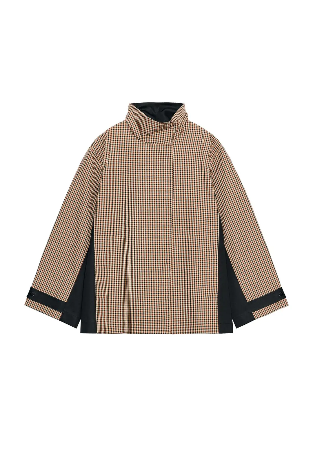 Короткая парка в клетку ZW Collection, Zara