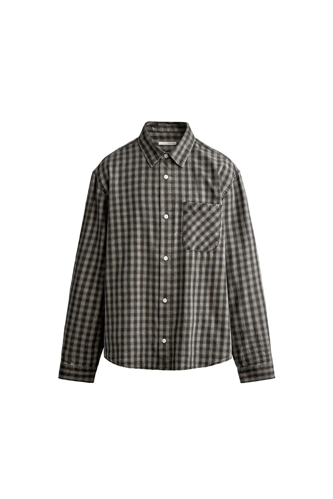 Рубашка классического кроя из лиоцелла и хлопка, Zara