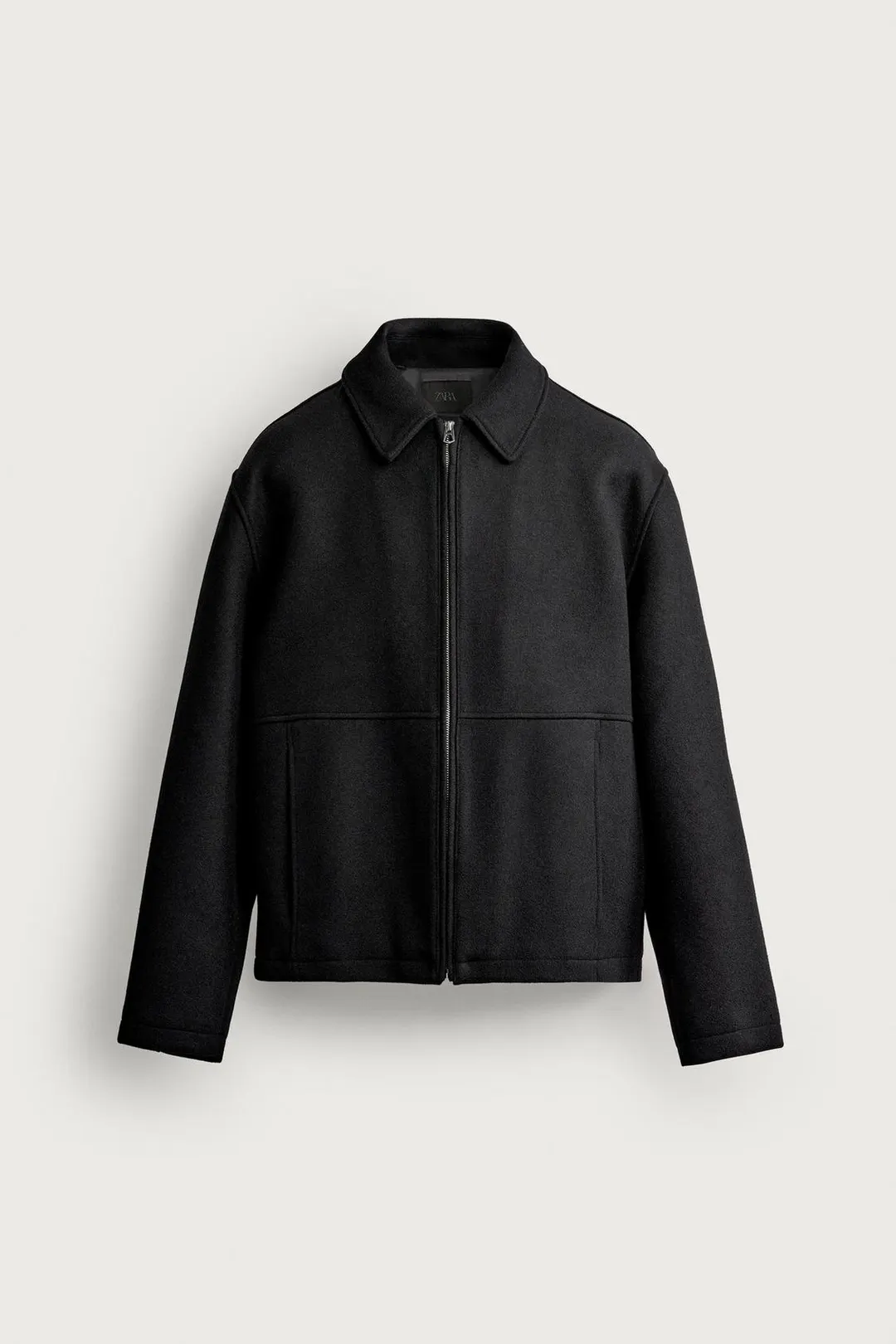 Куртка прямого кроя из смесовой шерсти, Zara