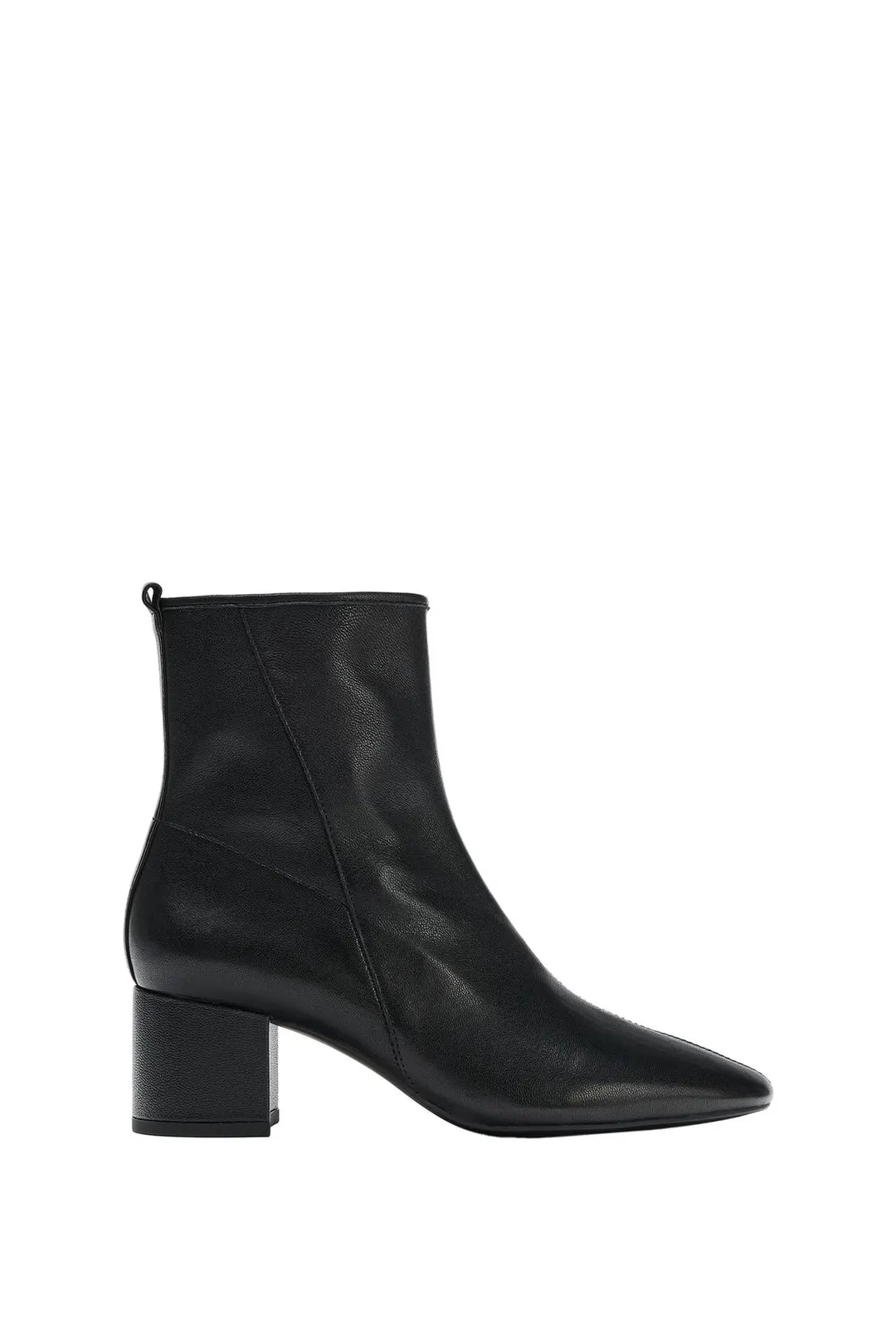 Ботильоны на каблуке из мягкой кожи, Zara