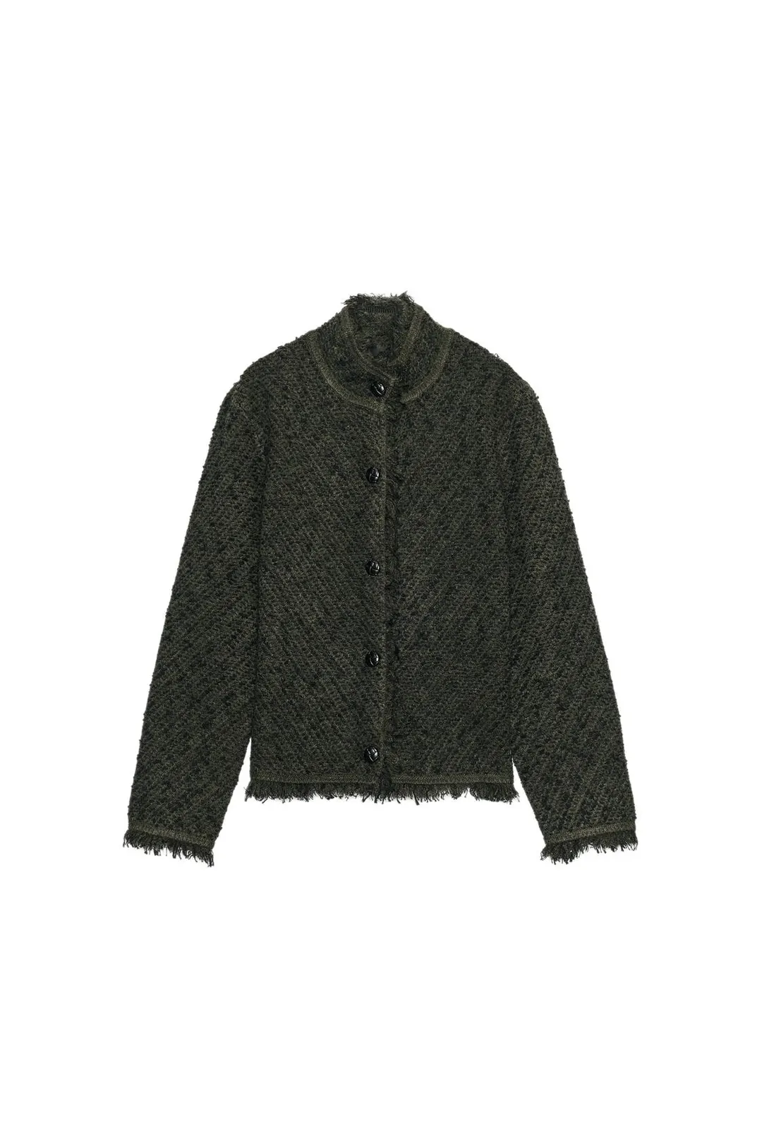 Кардиган структурный с бахромой, Zara