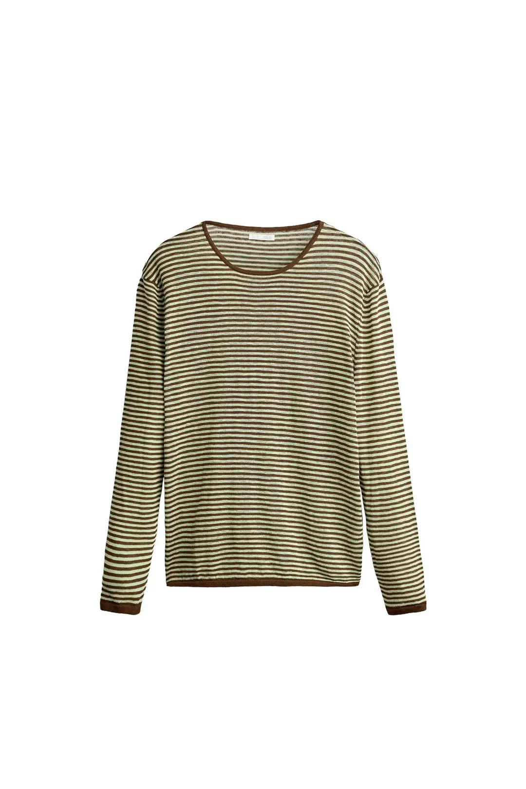 Легкий джемпер в полоску с жаккардовым узором, Zara