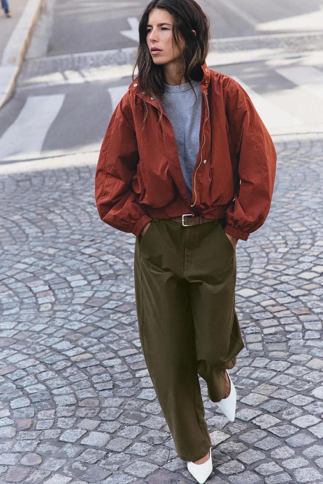 Куртка-бомбер из водоотталкивающей ткани, Zara