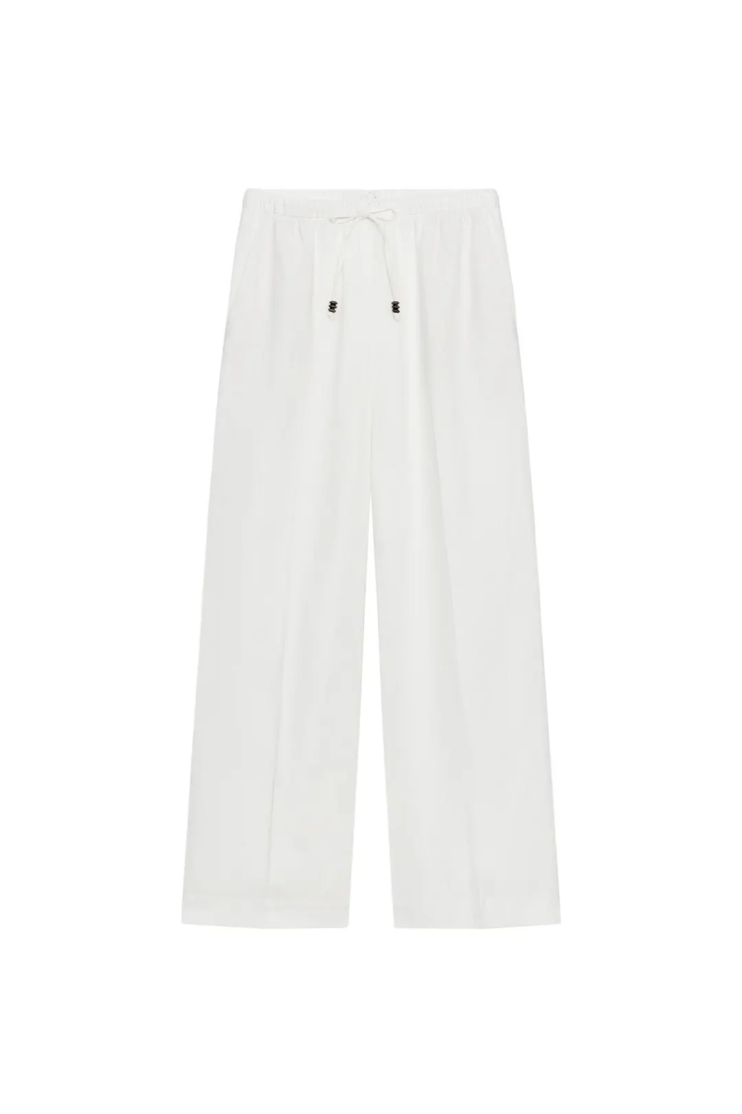Брюки прямого кроя из смесового льна, Zara