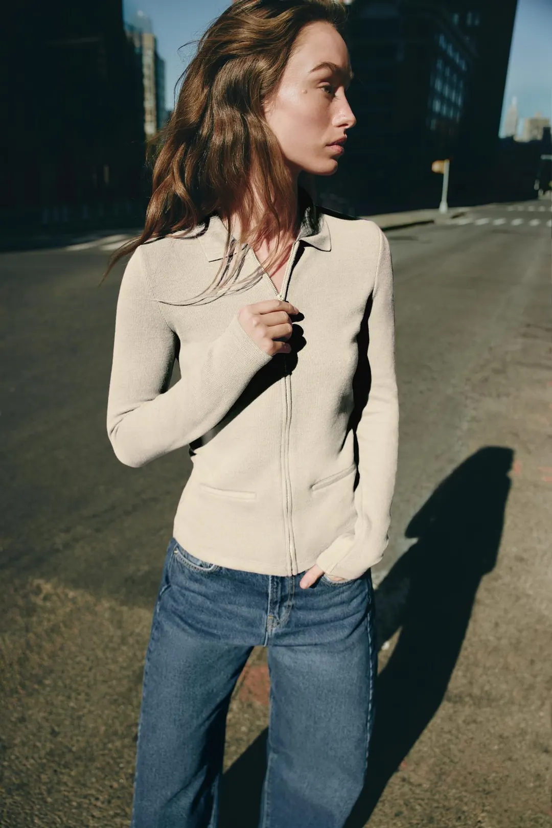 Мягкая куртка на молнии, Zara