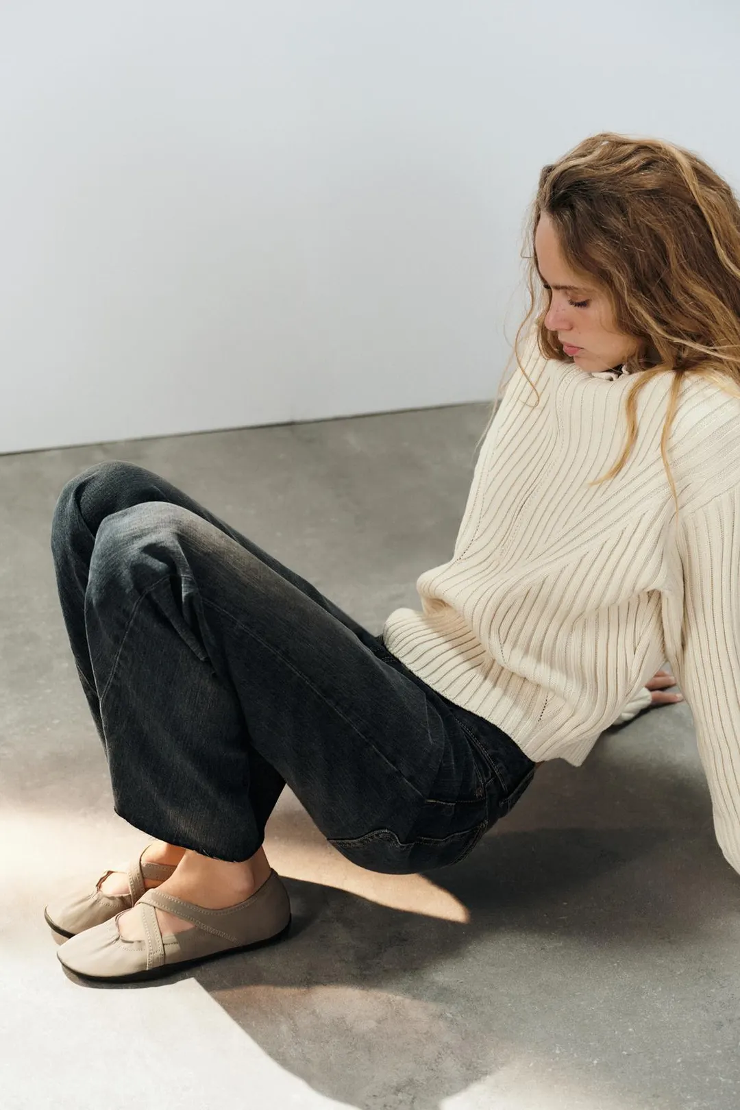Спортивные балетки с перекрестными ремешками, Zara