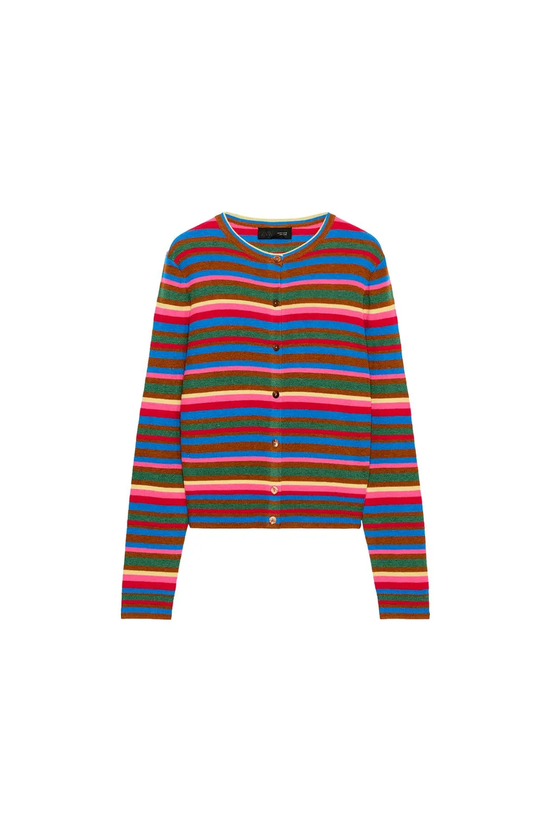 Трикотажный кардиган в полоску, Zara
