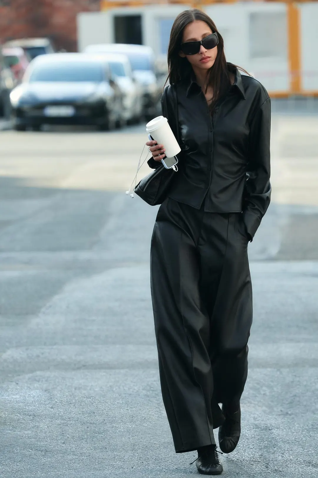 Рубашка облегающая под кожу, Zara