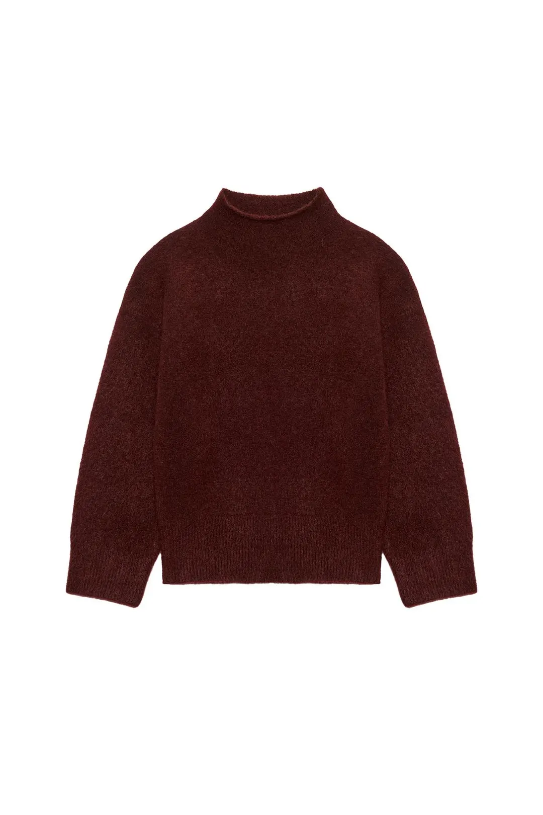 Мягкий вязаный джемпер с высоким воротником, Zara