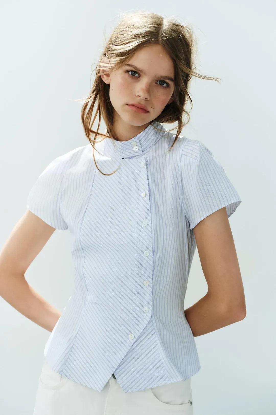 Рубашка с короткими рукавами, Zara