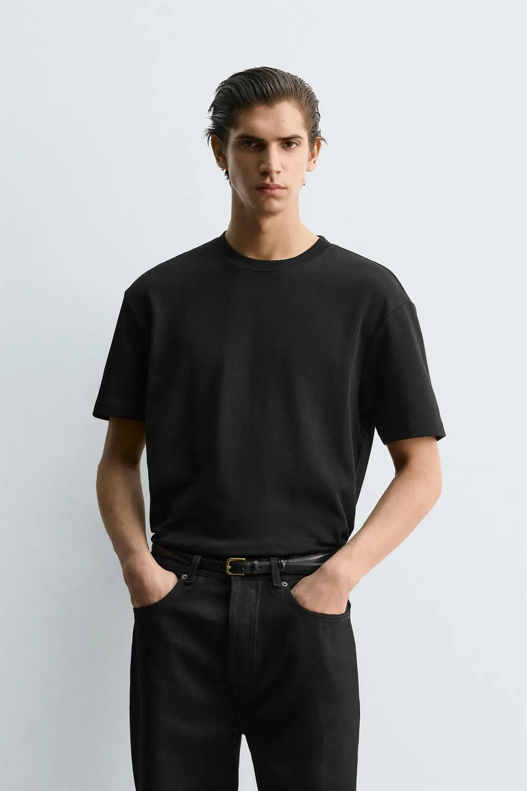Футболка свободного кроя из интерлока /04, Zara