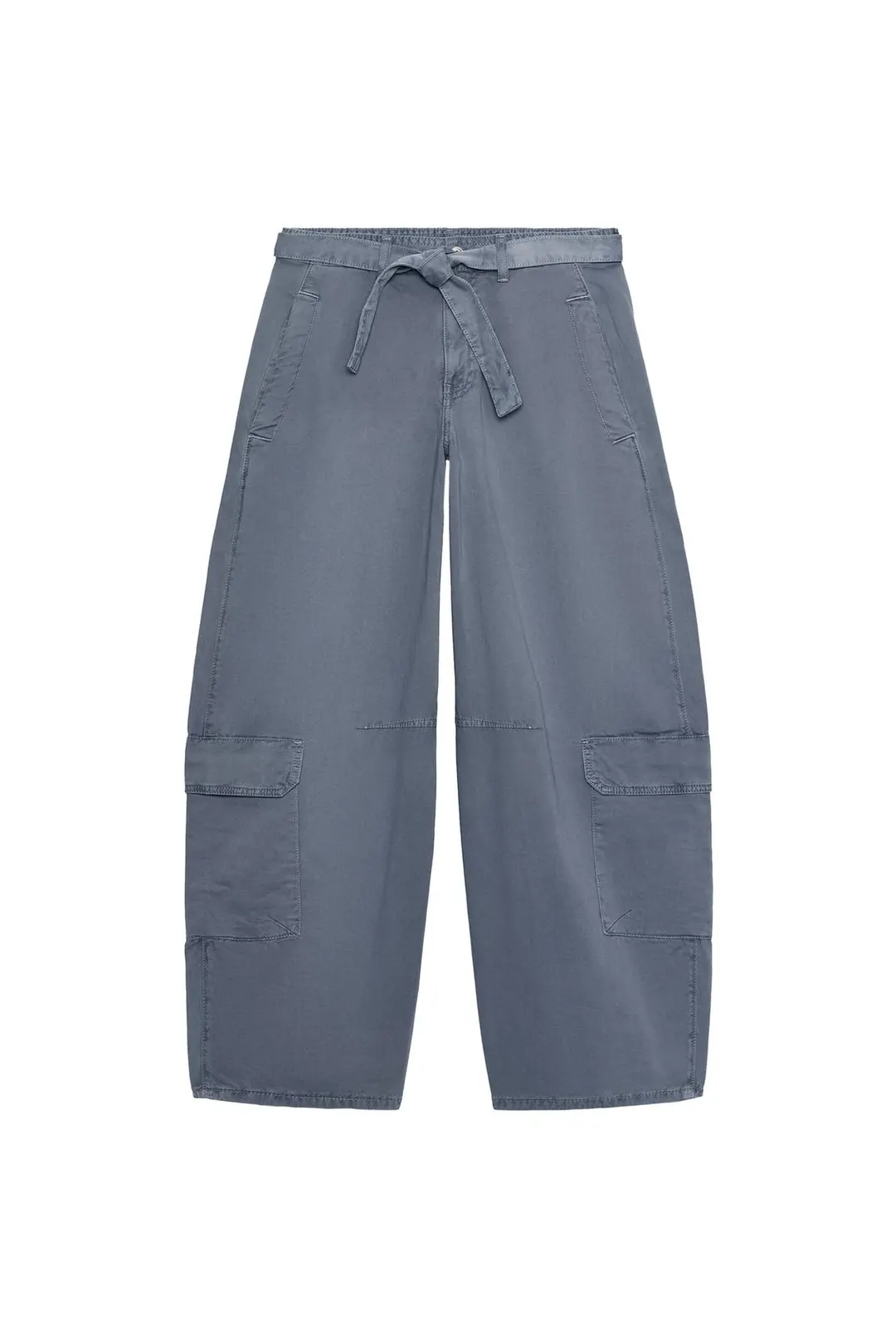 Брюки карго оверсайз с поясом, Zara
