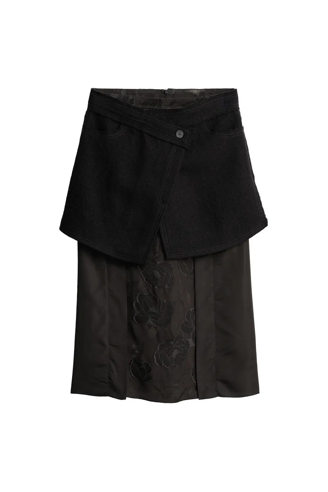 Юбка комбинированная со съемной деталью Limited Edition, Zara