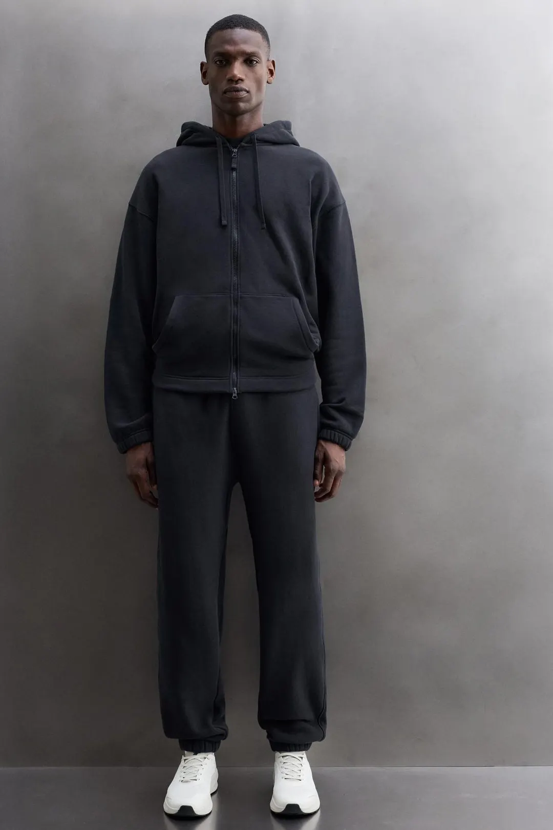 Худи из хлопка на молнии, Zara