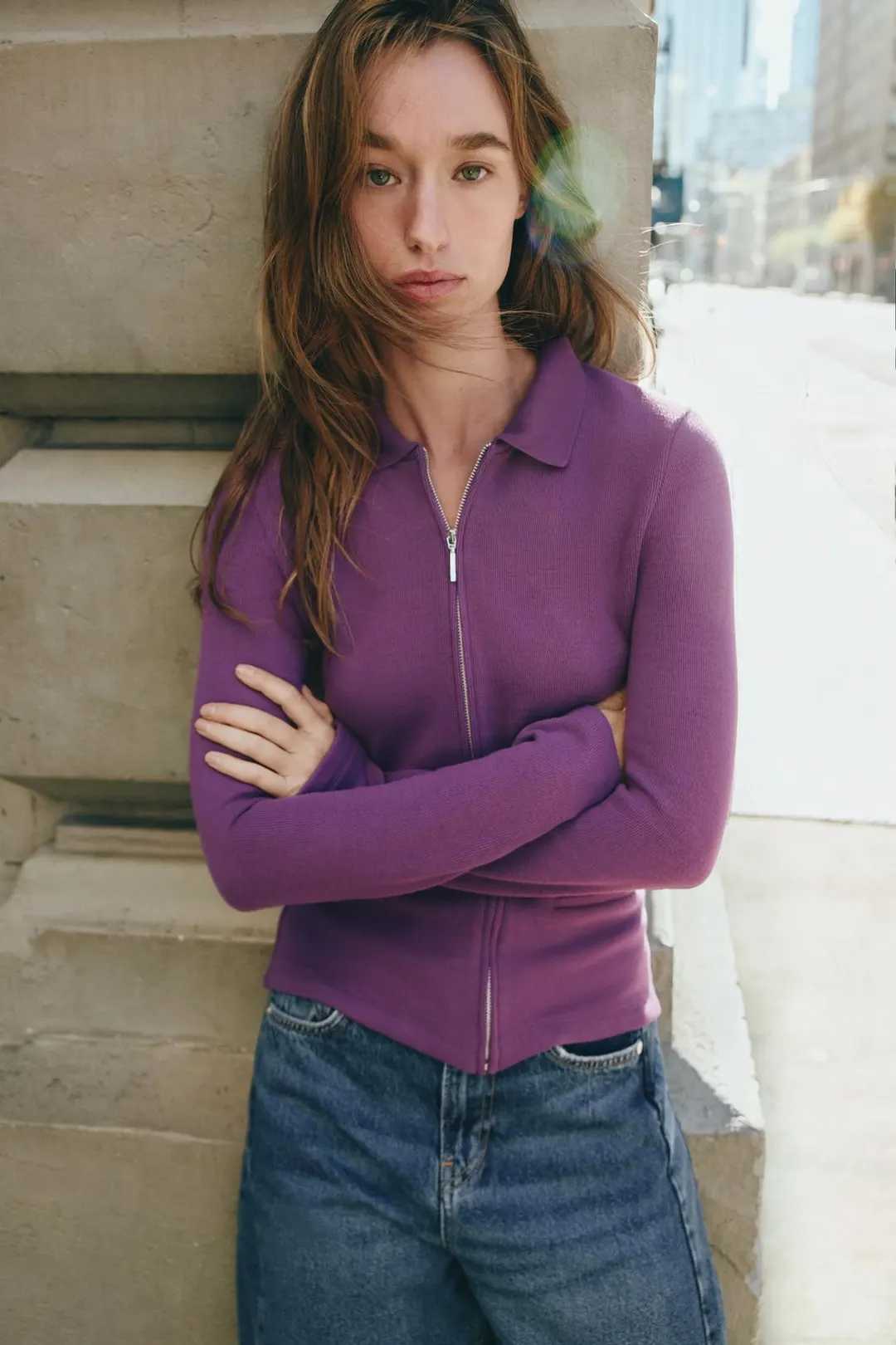 Мягкая куртка на молнии, Zara