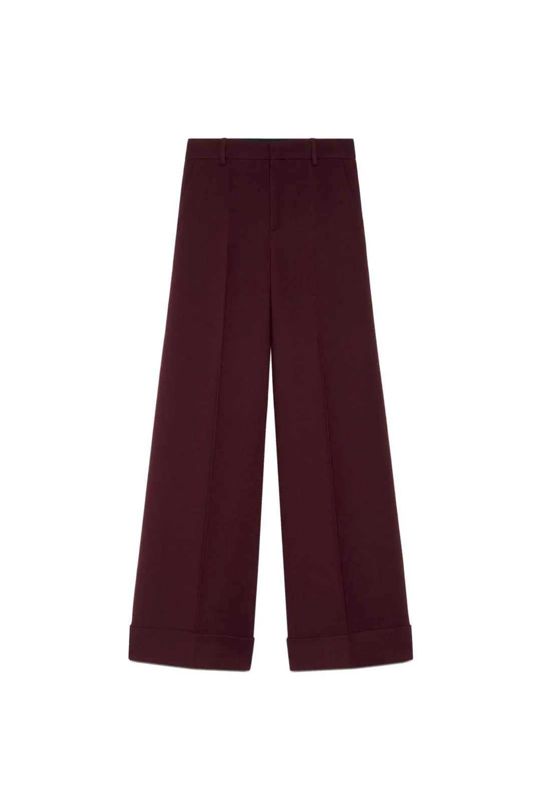 Брюки прямого кроя с отворотами ZW Collection, Zara
