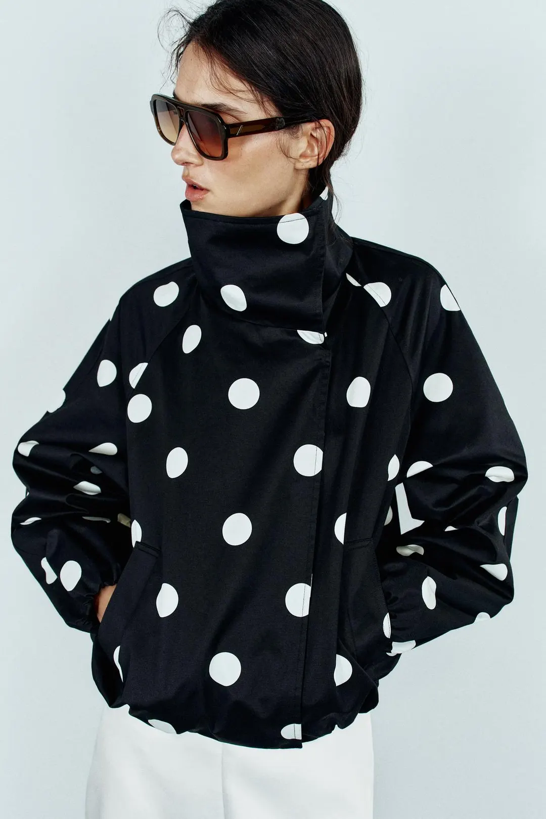 Бомбер в горошек, Zara