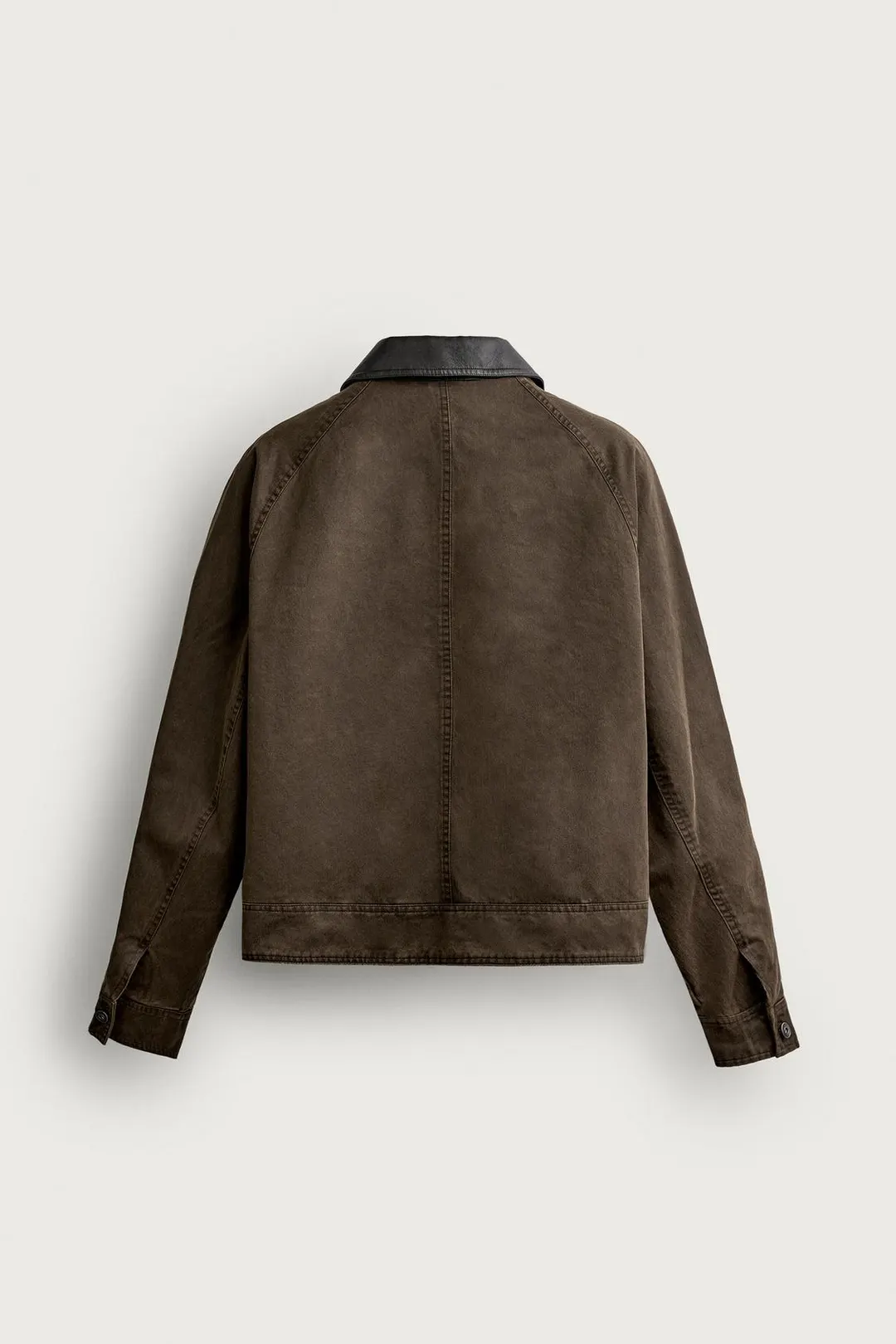 Куртка свободного кроя с вощеным эффектом, Zara