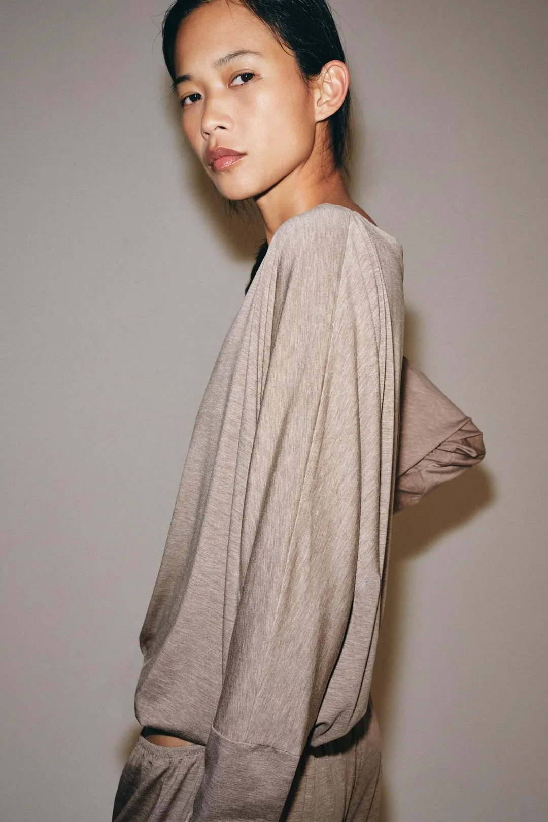 Футболка с эластичным низом, Zara