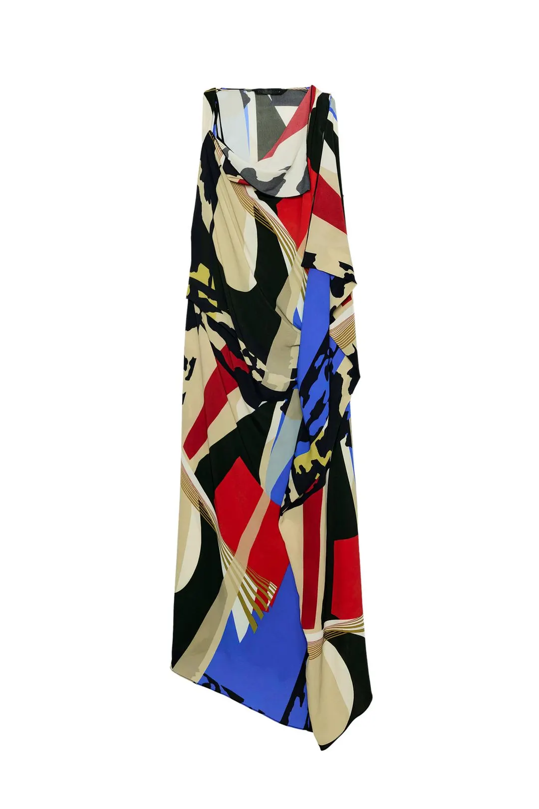 Платье миди с принтом ZW Collection, Zara