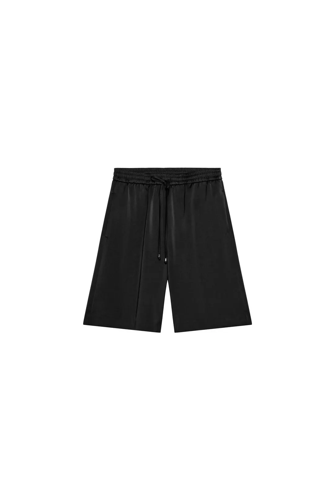 Удлиненные атласные бермуды, Zara