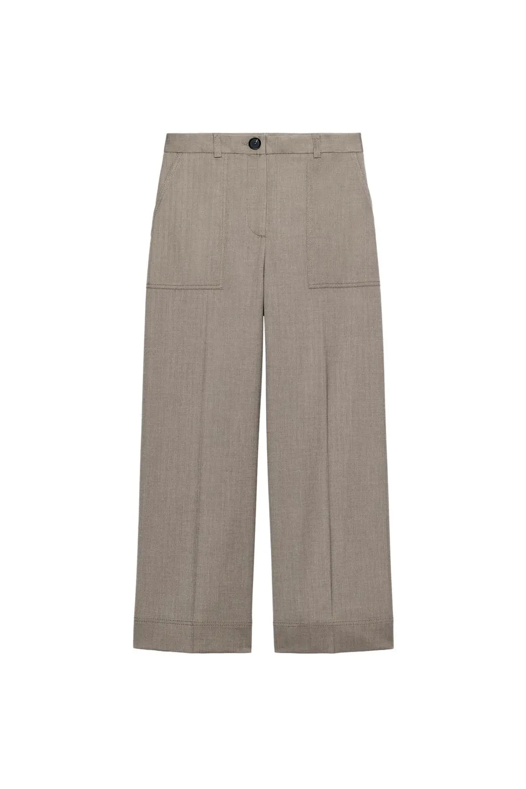 Укороченные прямые брюки, Zara