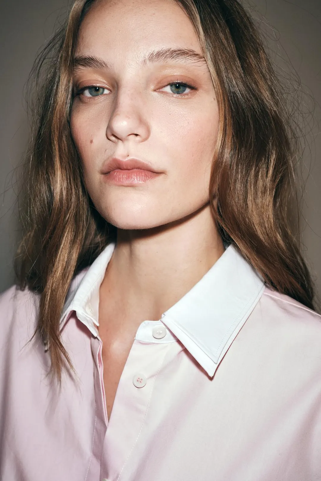 Рубашка с двойным воротником ZW Collection, Zara