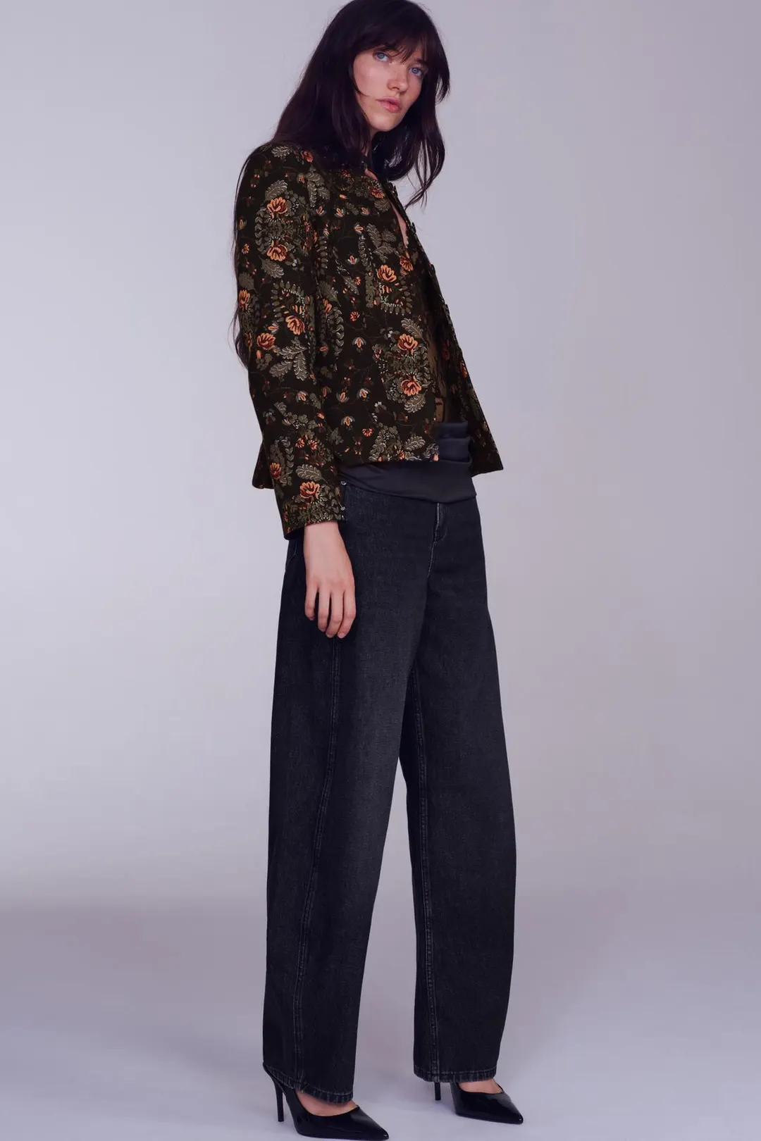 Джинсы ZW Collection прямого изогнутого кроя с низкой посадкой, Zara