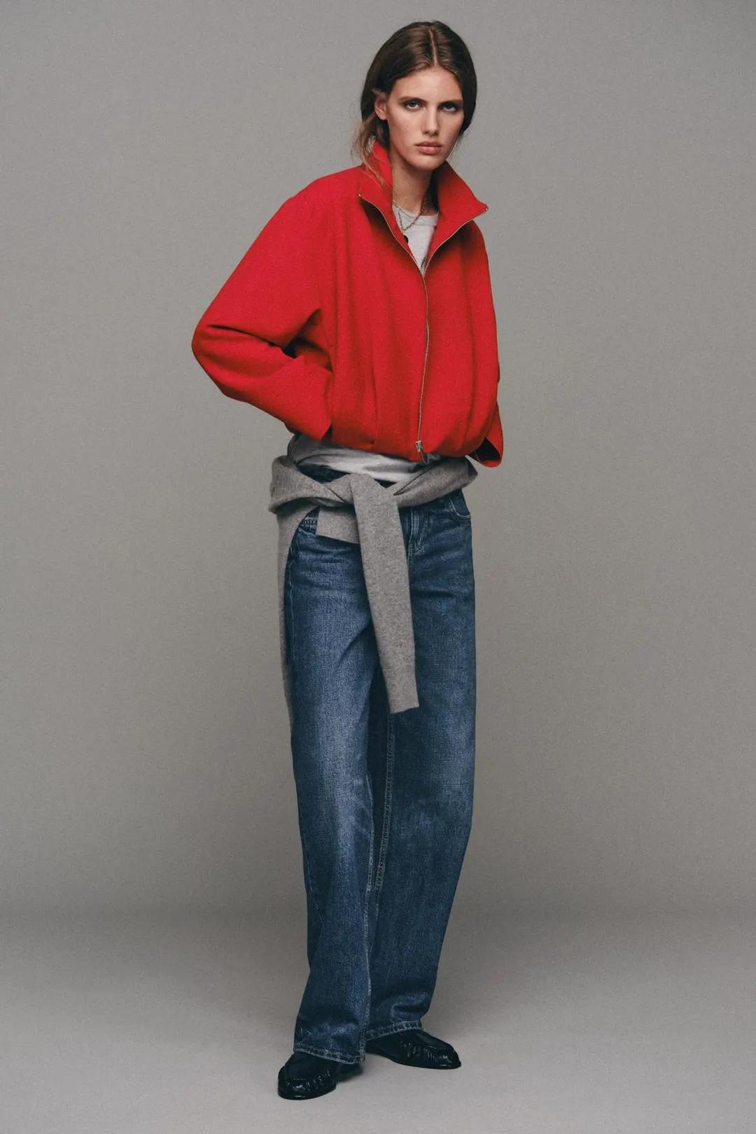Куртка-бомбер с высоким воротником, Zara