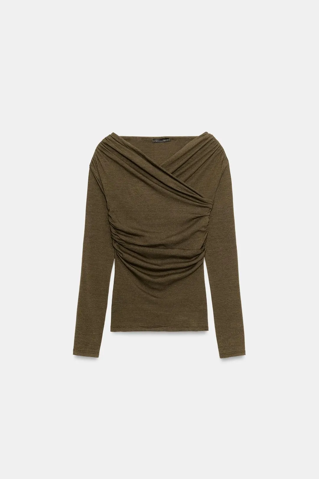 Топ с драпировкой и запахом, Zara