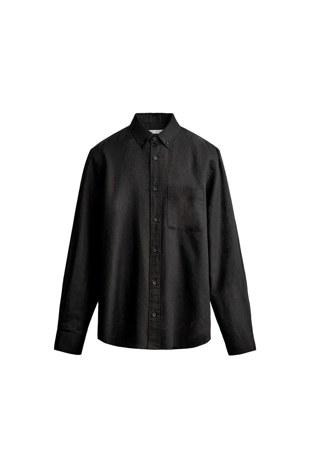 Рубашка из льна и хлопка стандартного кроя, Zara