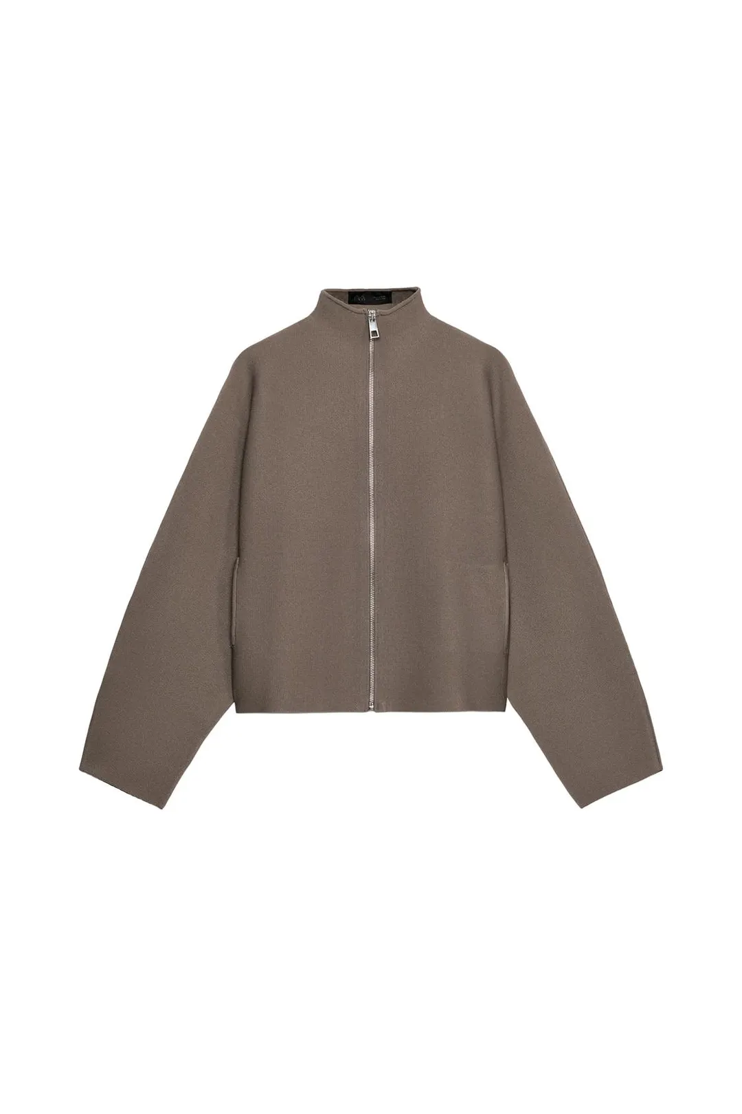 Вязаный жакет со сборками, Zara