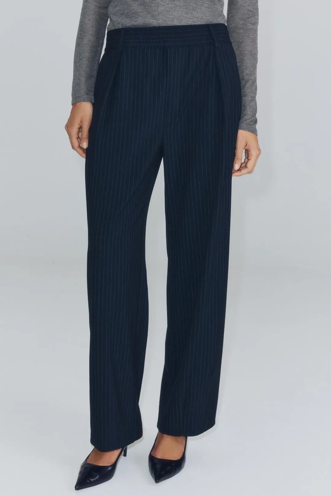 Брюки ZW Collection с эластичным поясом, Zara