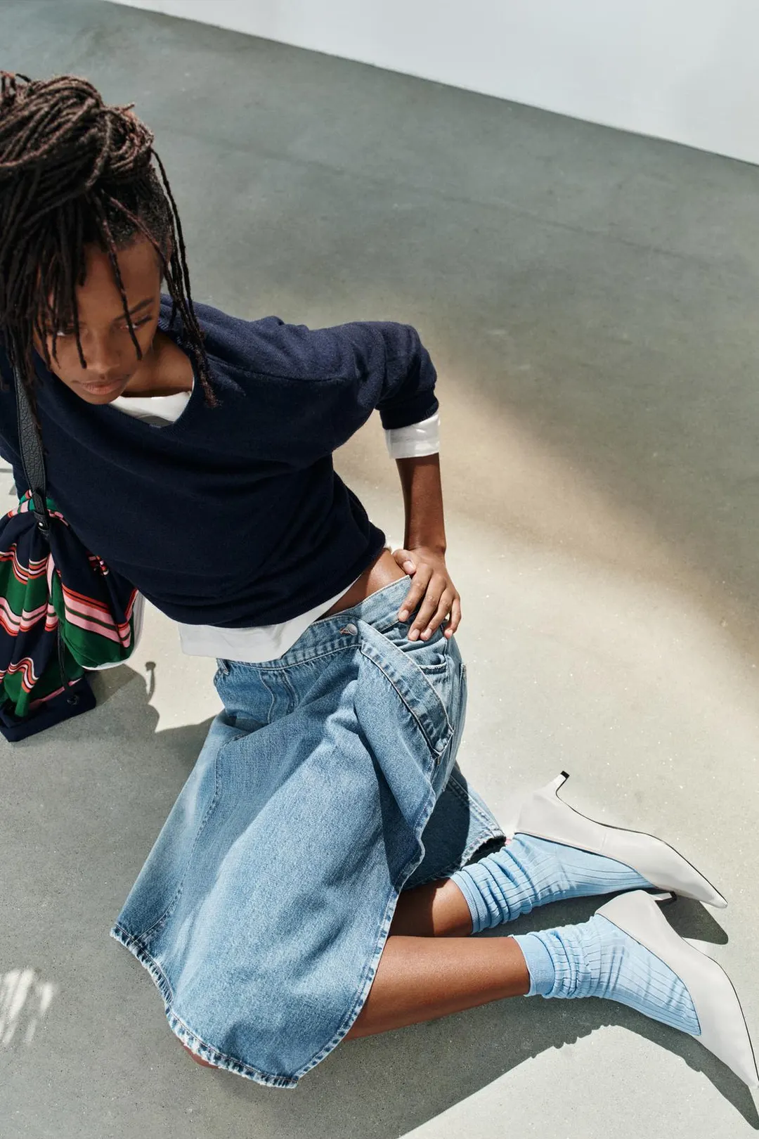 Остроносые кожаные туфли на каблуке kitten heel, Zara