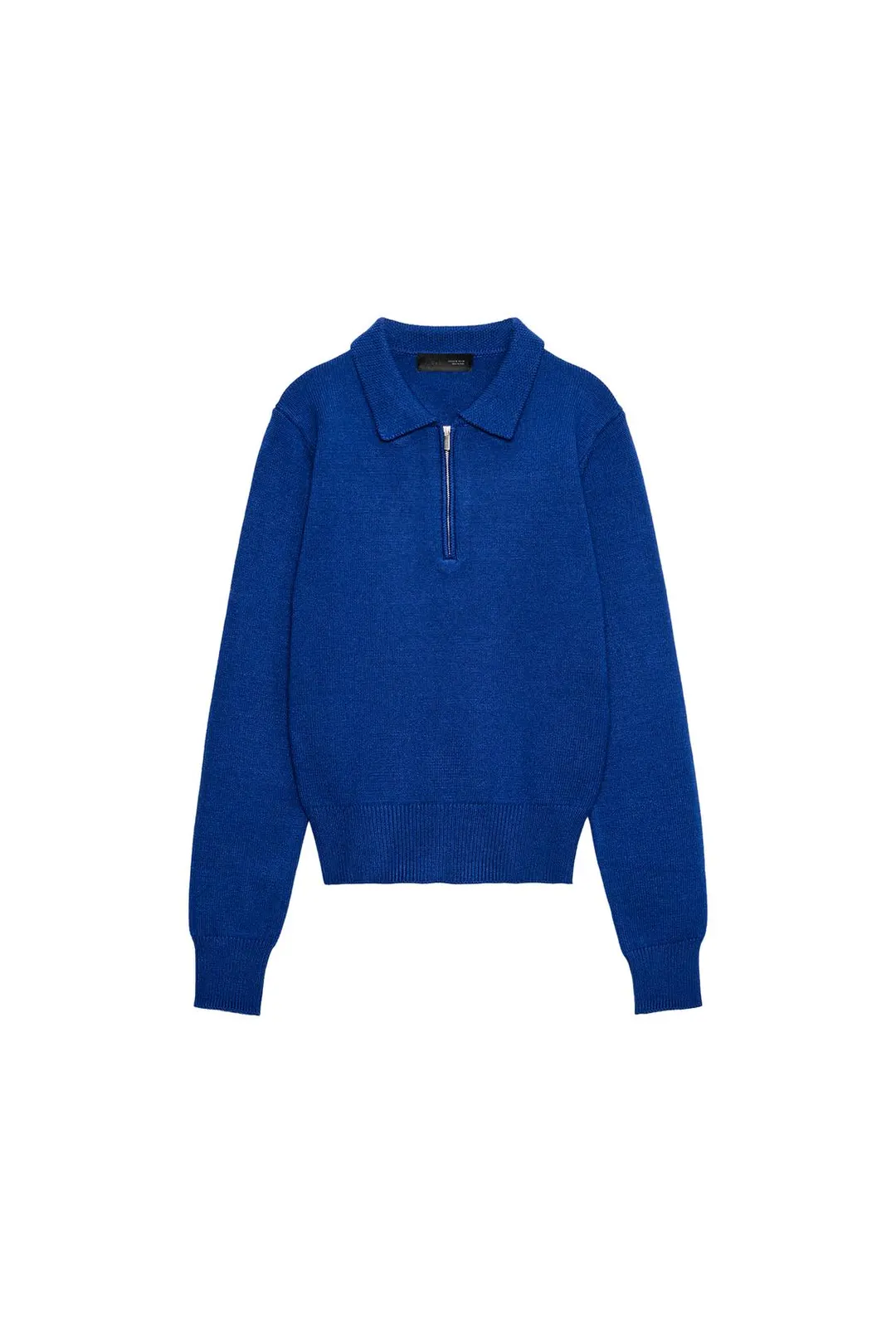 Поло трикотажное на молнии, Zara