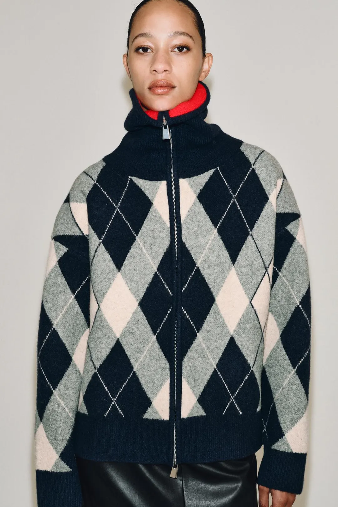 Кардиган с узором аргайл, Zara