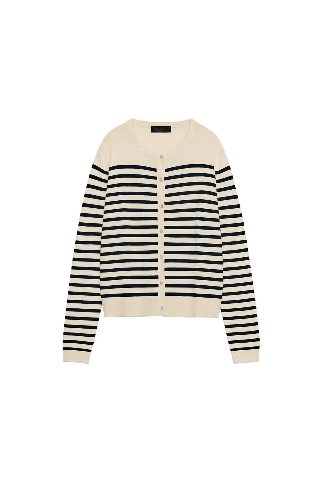 Трикотажный кардиган в полоску, Zara
