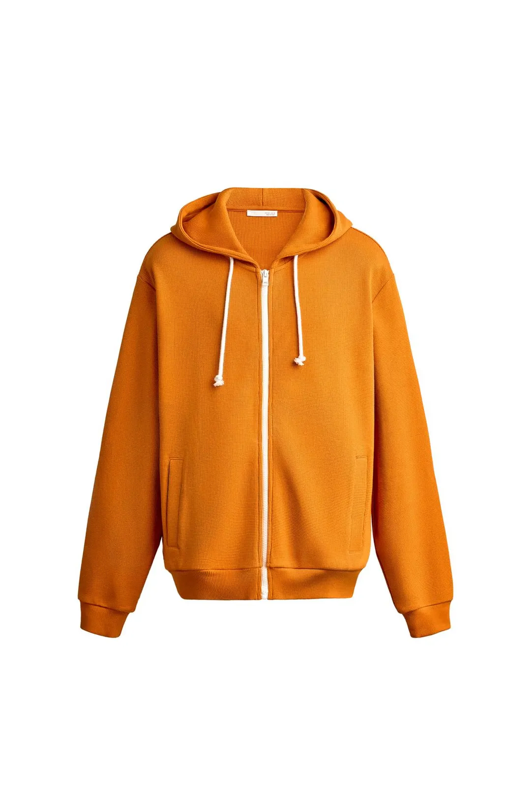 Худи из вафельного трикотажа на молнии, Zara
