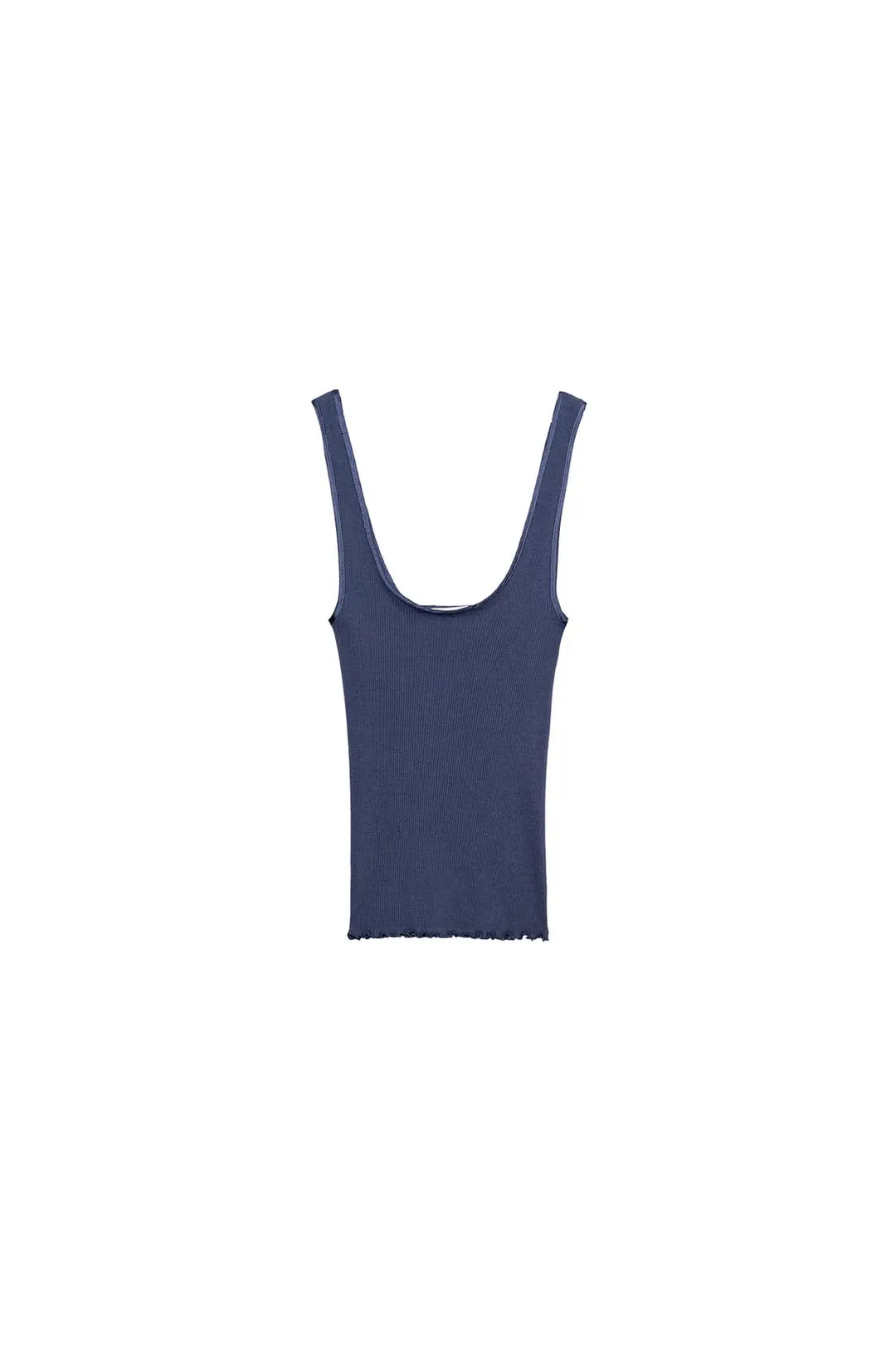 Хлопковая майка в рубчик, Zara
