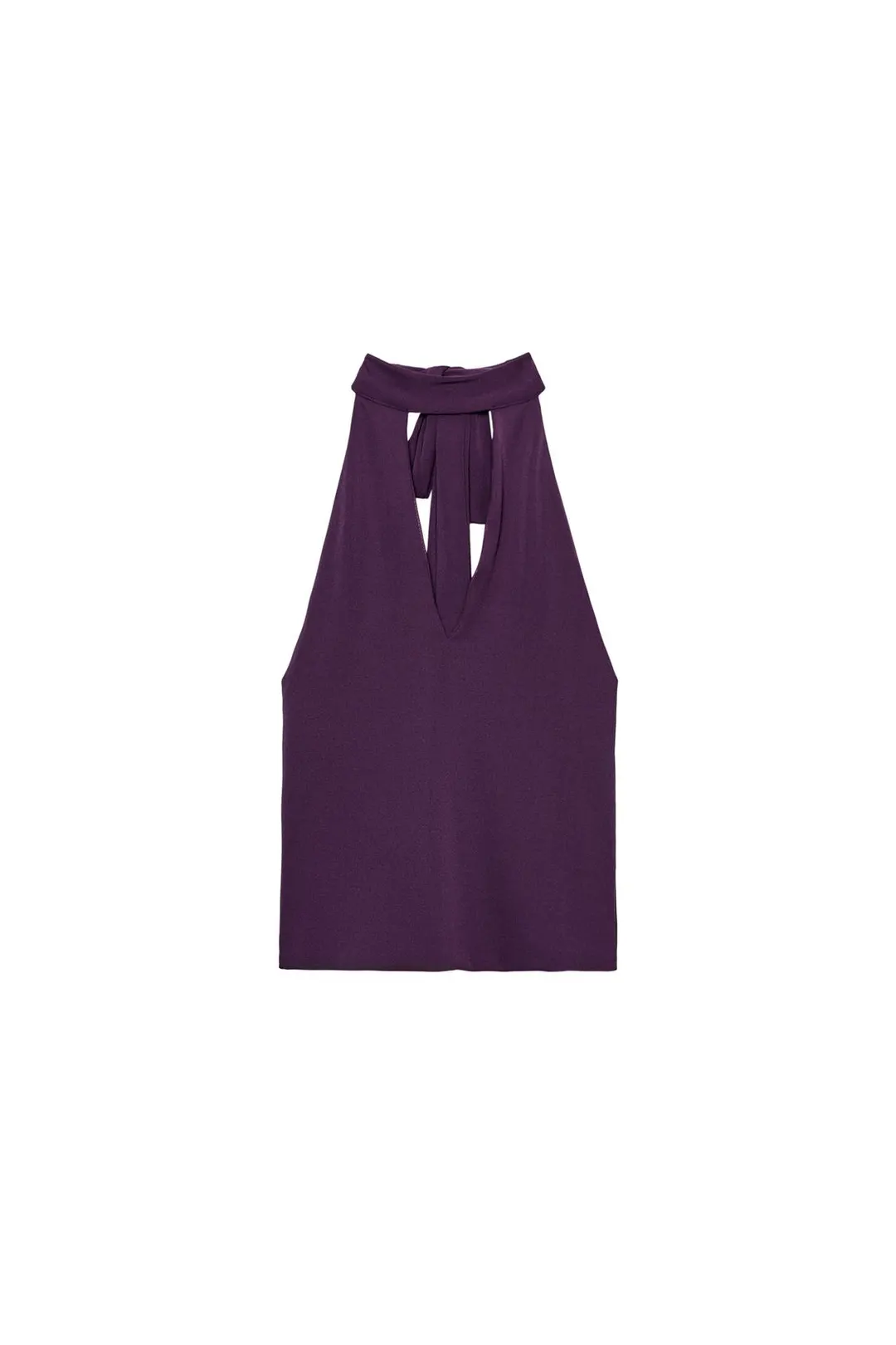 Топ с американской проймой и разрезом, Zara