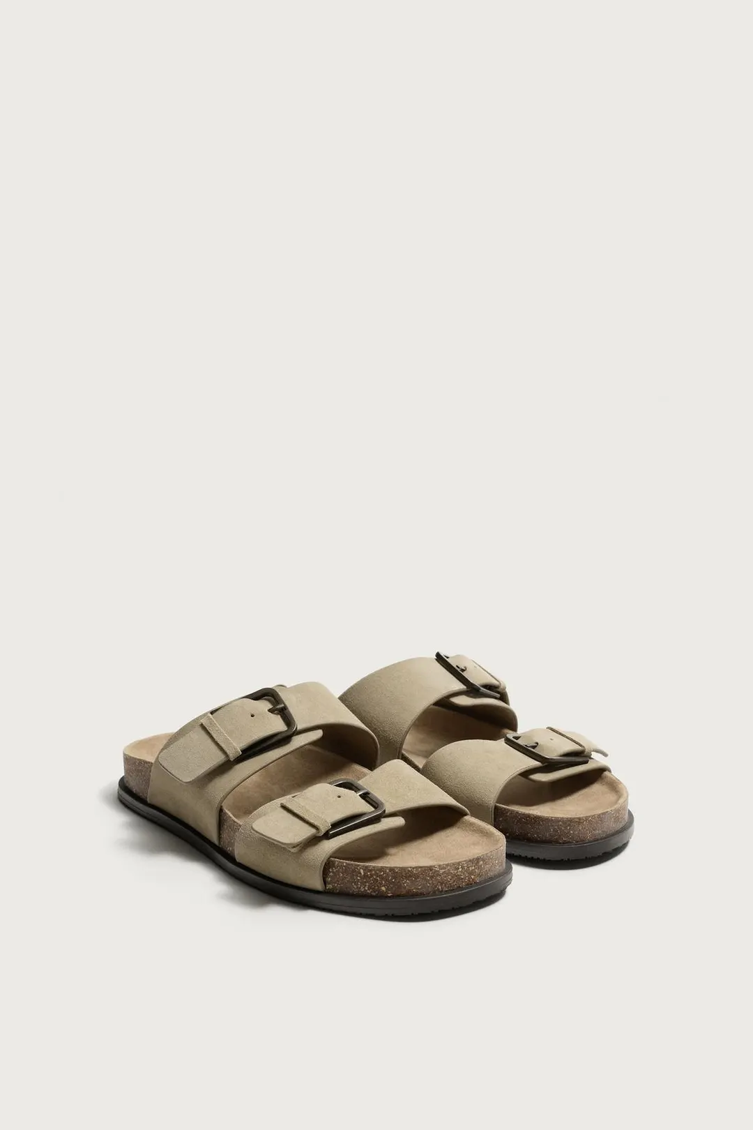 Сандалии из кожи с ремешками, Zara
